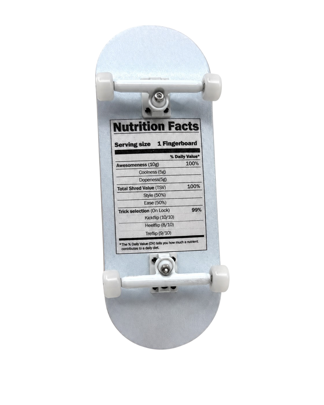 34mm Gen2 Fingerboard Complete - "Nutrition Facts" Edition